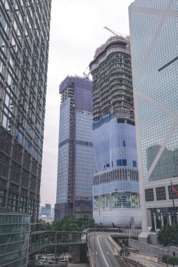 Modern Hong Kong ofis gökdelen binası.