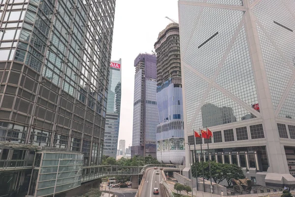 stock image a Modern Hong Kong office skyscraper building