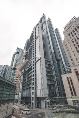 Modern Hong Kong ofis gökdelen binası.