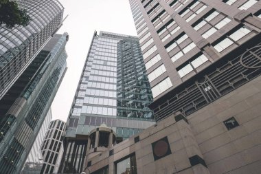 Modern Hong Kong ofis gökdelen binası.