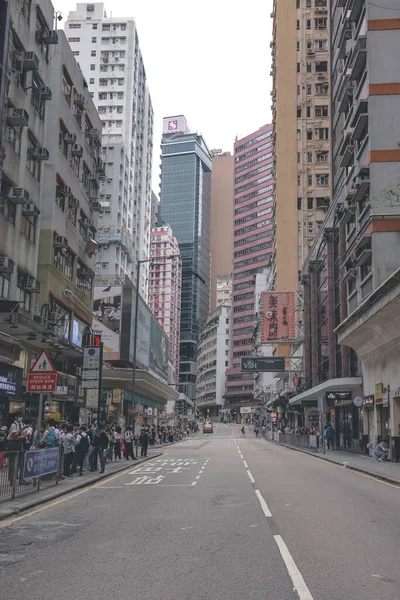 Der Wan Chai Bezirk Stadtbild Hong Kong April 2023 — Stockfoto