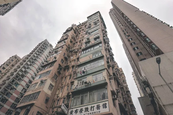 Старое Жилое Здание Гонконге Северная Мыса Апреля 2023 Года — стоковое фото