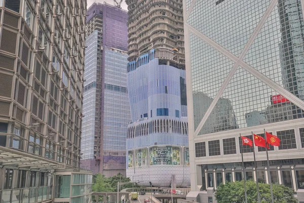 Σύγχρονο Κτίριο Ουρανοξύστη Γραφείων Στο Χονγκ Κονγκ Απριλίου 2023 — Φωτογραφία Αρχείου