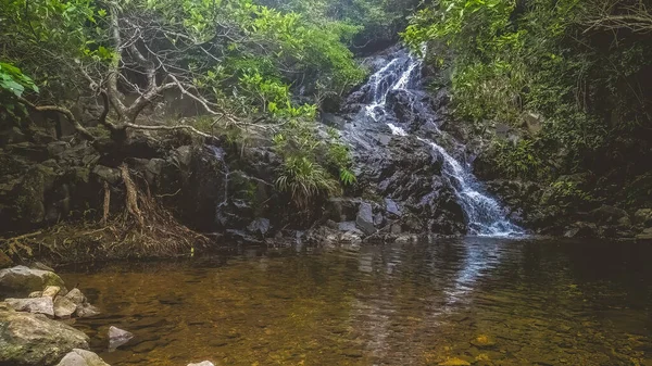 Beautiful Waterfall Siu Chik Sha Tko — Stock Photo, Image