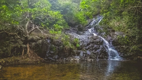 Beautiful Waterfall Siu Chik Sha Tko — Stock Photo, Image
