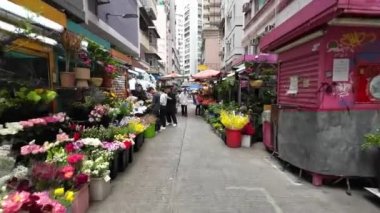 Gresson Caddesi Wan Chai, Hong Kong - 26 Nisan 2023.