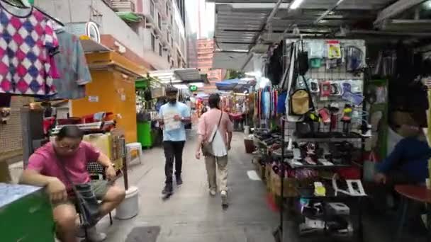 Tai Yuen Street Wan Chai Hong Kong Abril 2023 — Vídeos de Stock