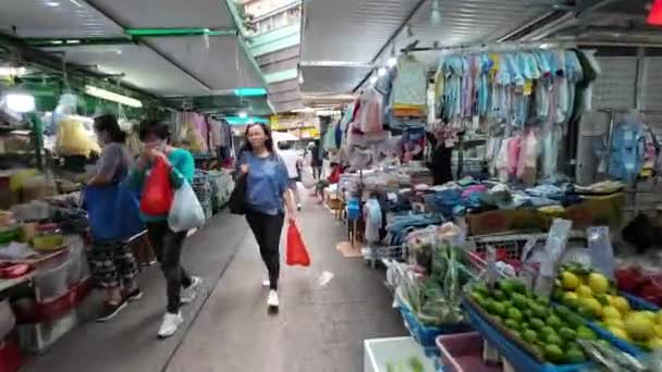 Οδός Tai Yuen Wan Chai Χονγκ Κονγκ Απριλίου 2023 — Αρχείο Βίντεο