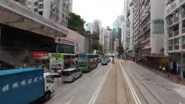 Városi Forgalom Észak Point Hong Kong Április 2023 — Stock videók