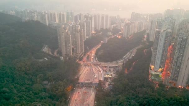 Widok Tseung Kwan Tunnel Wymiana Kwietnia 2023 — Wideo stockowe