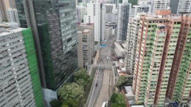 Castle Peak yolunun manzarası, Kwai Chung, 30 Nisan 2023.