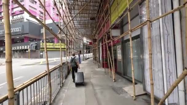 Centrum Industriële Zone Kwai Hing April 2023 — Stockvideo