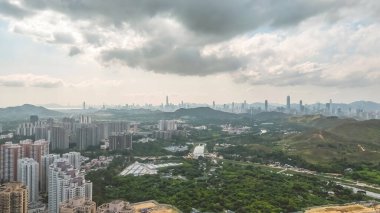 Fanling, Hong Kong 'un manzarası 4 Mayıs 2023