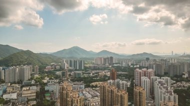 4 Mayıs 2023 Fanling, Hong Kong 'daki yerleşim bölgesi.