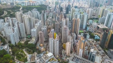 4 Mayıs 2022 Cheung Sha Wan, Hong Kong yerleşim bölgesi.