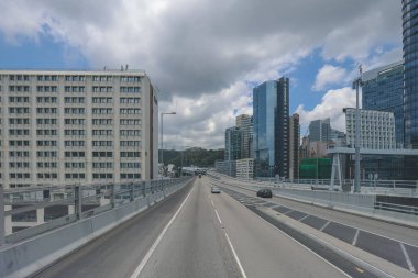 sha Highway, Hong Kong 'un manzarası 4 Mayıs 2023