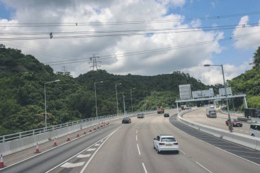 sha Highway, Hong Kong 'un manzarası 4 Mayıs 2023