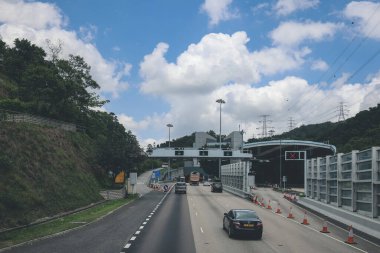 sha Highway, Hong Kong 'un manzarası 4 Mayıs 2023