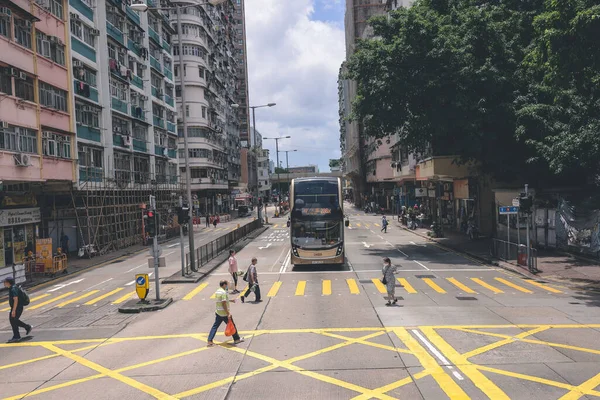 Улица Коулуна Гонконг Мая 2023 Года — стоковое фото