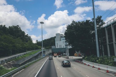 sha Highway, Hong Kong 'un manzarası 4 Mayıs 2023