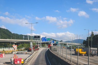 sha Highway, Hong Kong 'un manzarası 4 Mayıs 2023