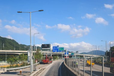 sha Highway, Hong Kong 'un manzarası 4 Mayıs 2023