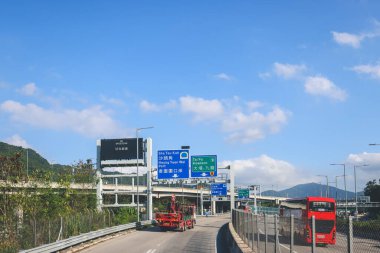 sha Highway, Hong Kong 'un manzarası 4 Mayıs 2023