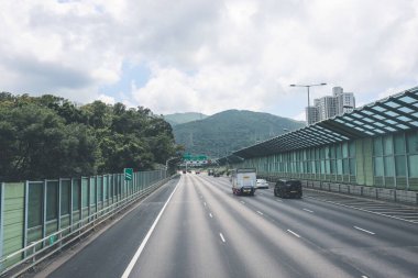 Tolo otoyolunun manzarası, Hong Kong 4 Mayıs 2023
