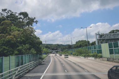 Tolo otoyolunun manzarası, Hong Kong 4 Mayıs 2023