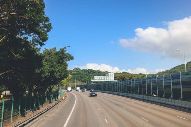 Tolo otoyolunun manzarası, Hong Kong 4 Mayıs 2023