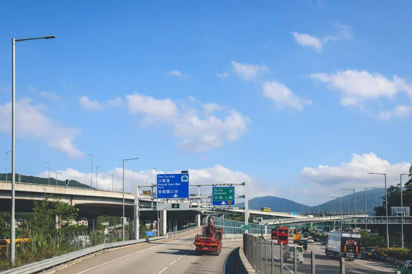 香港のフォーリングハイウェイの風景2023年5月4日 — ストック写真