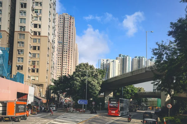 Paesaggio Kown Tong Strada Hong Kong Maggio 2023 — Foto Stock