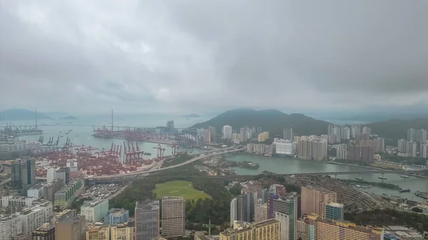 Kwai Tsing Hong Kong Konteynır Terminali Mayıs 2023 — Stok fotoğraf