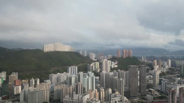Pohled Kwai Fong Okres Tsuen Wan Hongkongu Května 2023 — Stock video