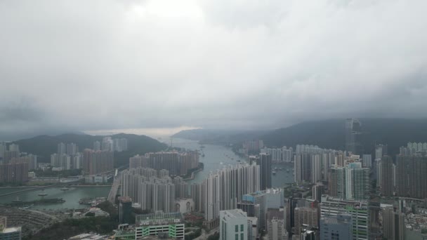 Vista Del Canal Rambler Hong Kong Mayo 2023 — Vídeos de Stock