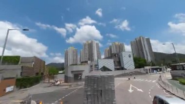 Şehir manzaralı otoyol, Tolo Otoyolu, Hong Klong, 4 Mayıs 2023.