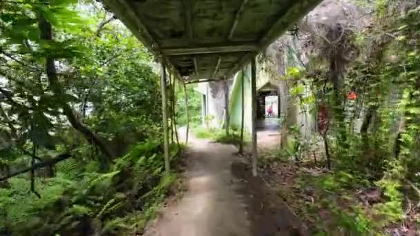 Drodze Queens Hill Hindu Temple Hong Kongu — Wideo stockowe