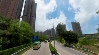Batı Kowloon Otoyolu, Hong Kong şehir trafiği, 4 Mayıs 2023.