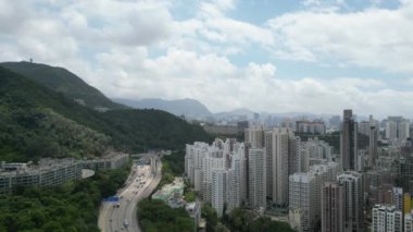 Hong Kong - 4 Mayıs 2023: Otoyol Ching Cheung Yolu, Hong Kong