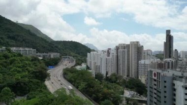 Hong Kong - 4 Mayıs 2023: Otoyol Ching Cheung Yolu, Hong Kong