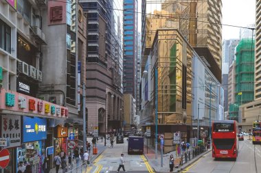 Tram 'da, Central Caddesi manzarası hk 10 Mayıs 2023