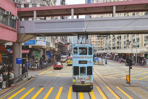 stock image At Tram, view of Shau Kei Wan street scape, hk May 10 2023