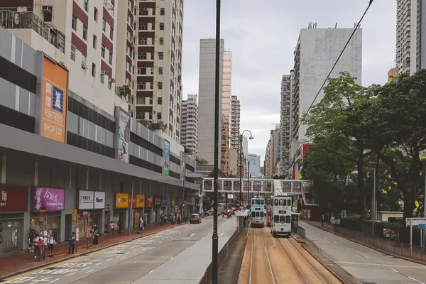 Tram Uitzicht North Point Street Scape Mei 2023 — Stockfoto