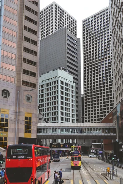 stock image At Tram, view of central street scape hk May 10 2023