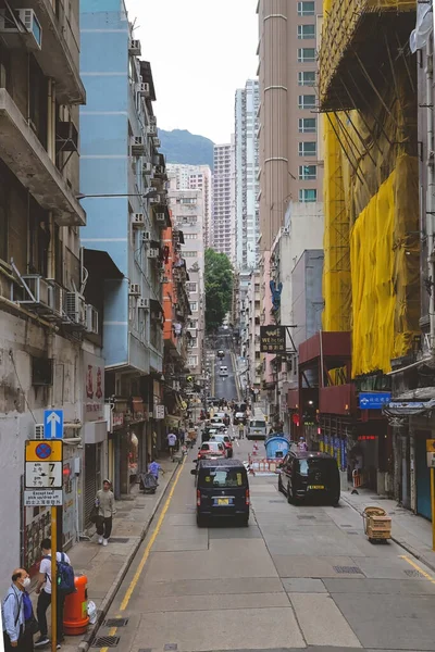 stock image May 11 2023 the street view of Eastern Street hong kong