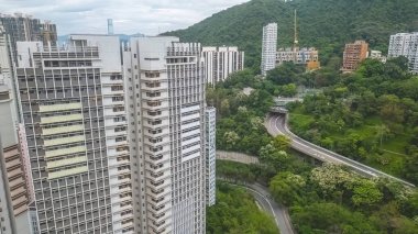 10 Mayıs 2023 Smithfield, Hong Kong 'daki yol sistemi.