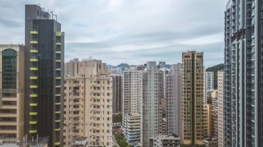 10 Mayıs 2023 'te Hong Kong adasında bir apartman bloğu.