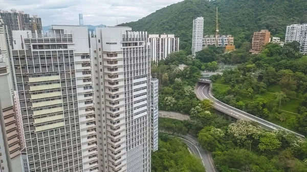 10 Mayıs 2023 Smithfield, Hong Kong 'daki yol sistemi.