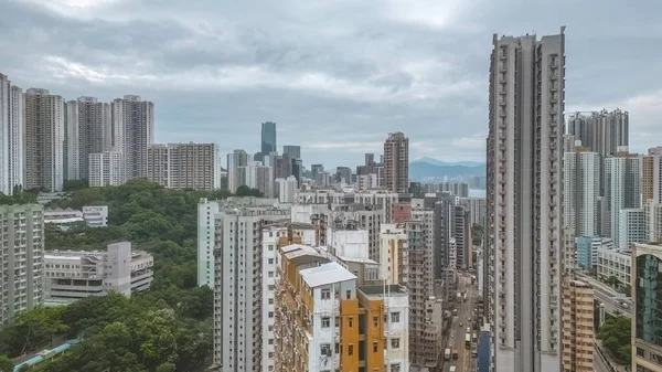 Bloco Apartamentos Ilha Hong Kong Maio 2023 — Fotografia de Stock