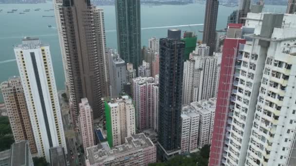 Πόλη Kennedy Αστικό Τοπίο Του Χονγκ Κονγκ Μαΐου 2023 — Αρχείο Βίντεο